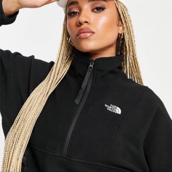 (NWT) The North Face Women’s TKA 1/4 Zip Fleece in Black, Medium - Picture 4 of 11